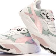 Baskets Blanc/Rose/Vert Femme Puma Trinity vue 7