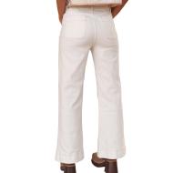 Jean Flare Blanc Femme Oraije Elenette vue 2