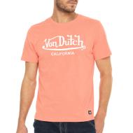 T-Shirt Rose Homme Von Dutch FIRST pas cher