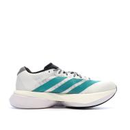 Baskets Blanches/Turquoises Adidas Adizero Boston 13 vue 2