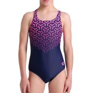 Maillot de bain Marine/Rose Fille Arena Trick pas cher