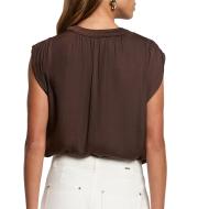 Blouse Marron Femme OROOVE vue 2
