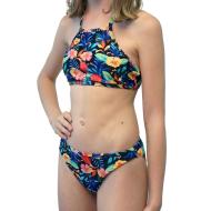 Ensemble de Bikini Noir/Fleurs Fille Sun Project pas cher