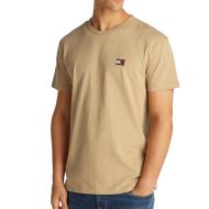 T-shirt Beige Homme Tommy Jeans Reg Badge