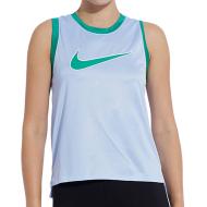 Débardeur Bleu/Vert Femme Nike Swoosh Run Tank pas cher
