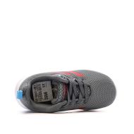 Baskets Gris/Rouge Garçon Adidas Lite Racer vue 4