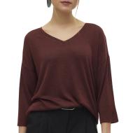Pull Bordeaux Femme Vero Moda Brianna 3/4