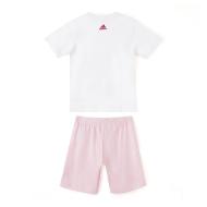 Ensemble Blanc/Rose Fille Adidas IQ4089 vue 2