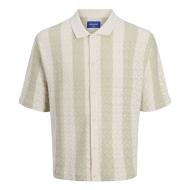 Chemise Beige/Verte Homme Jack & Jones Ortyler pas cher