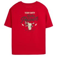 T-Shirt Rouge Garçon Teddy Smith Asha vue 2