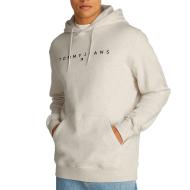Sweat Gris Chiné Homme Tommy Hilfiger Linear Logo