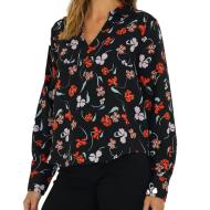 Blouse Noir à fleurs Femme JDY Edith pas cher