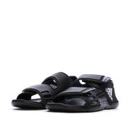 Sandalias negras Adidas Altaswim para niños ver 6