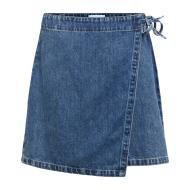 Jupe Portefeuille Denim Bleu Femme Vero Moda Wrap vue 3