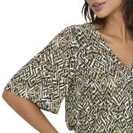 T-Shirt Beige/Noir Femme JDY Nile Life vue 3