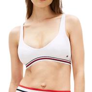 Haut de bikini Blanc Femme Tommy Hilfiger Stripe pas cher