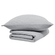 Couvre lit + 2 Taies d'oreiller Gris Today 260x240cm vue 2