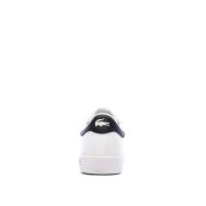 Baskets Blanches/Marine Ado Lacoste Powercourt vue 3