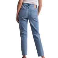 Jeans Droit Bleu Femme Pieces Luna vue 2