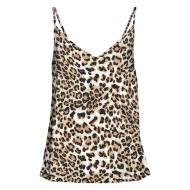 Débardeur Léopard Noir/Marron Femme Vero Moda Eassy vue 3