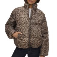 Doudoune Léopard Marron Vero Moda Parda pas cher