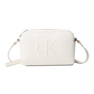 Sac bandoulière Blanc Femme Calvin Klein Jeans Sculpted Camera pas cher