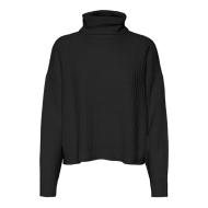 Pull Noir Femme Vero Moda Momega vue 3