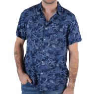 Chemisette Manches Courtes Marine Homme Deeluxe Willson pas cher