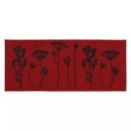 Tapis Imprimé Rouge Luance 50x120cm Herbier pas cher