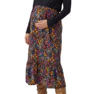 Jupe Noire/Rose Femme Mamalicious Fina pas cher