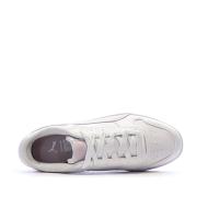 Baskets Blanc/Rose Fille Puma Carina Street Beach vue 4
