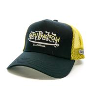 Casquette Noir/Jaune Homme Von Dutch Twin Logo Black pas cher