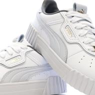 Baskets Blanc/Gris Femme Puma Carina 3.0 Luxe vue 7