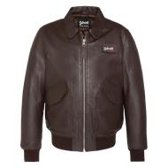 Blouson cuir Marron Homme Schott LCJET