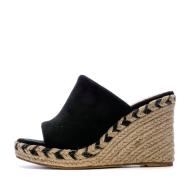 Sandales Compensées Femme Noir Beppi Wedge Slipper pas cher