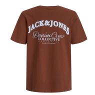T-Shirt Marron Garçon Jack & Jones Whtiley vue 2