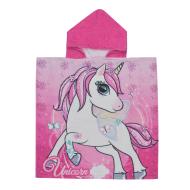 Pink Poncho Girl Sport Zone Unicorn affordable