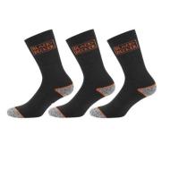 x3 Paires de chaussettes Noires/orange Homme Black & Deckers Plugin vue 2