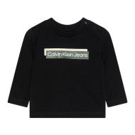 T-shirt Manches Longues Noir Garçon Calvin Klein Jeans Hero pas cher