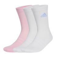 X3 Paires de Chaussettes Blanc/Rose Mixte Adidas JC9382 pas cher