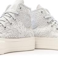 Baskets Grises Dentelle Femme Converse Chuck Taylor All Star Lift vue 6
