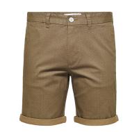 Short Marron Homme Selected Chino pas cher