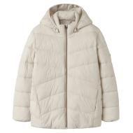 Chaqueta acolchada beige para niña Name it Marble barato
