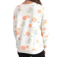 Sweat Blanc à Fleurs Femme Les Tropéziennes Maddie vue 2