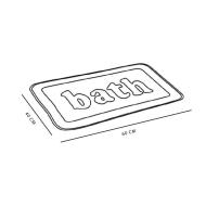 Tapis Blanc Utility Mémoire De forme 40x60 vue 2