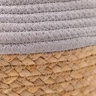 Panier Rond en Corde Gris vue 2