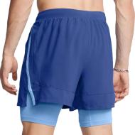 Short Bleu Homme Under Armour Launch vue 2