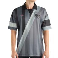 Polo Noir/Gris Homme Umbro Mash