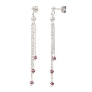 Boucles D'oreilles Rouge Clio Blue Cristal