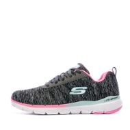 Baskets Grises Femme Skechers Flex Appeal 3.0 pas cher